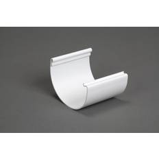 Plastmo Roof Accessories Plastmo White 5005372 Classic 5 Vinyl Half Round Gutter Connector