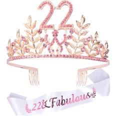 Birthdays Photo Props, Party Hats & Sashes 22nd birthday gifts for girls, 22nd birthday tiara and sash, 22 fabulous sash an