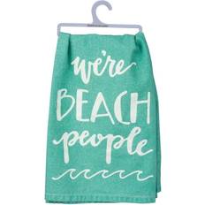 Primitives by Kathy We re Beach People Teal Kitchen Towel Turquoise