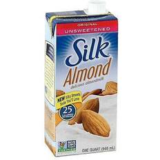 Milk & Plant-Based Drinks Silk Original Almond Milk Unsweetened 32 oz Case of 6