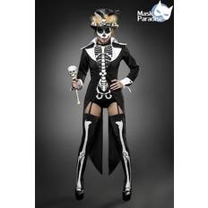 Maskerad Mask Paradise Halloween Damkostym Voodoo prästinna från PES färgen svart-vit, XS, 80079-010-029
