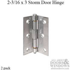 Gray Hinges Prime-Line Screen Door Hinge with Brass Oilite Bearings 2-pack