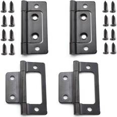 Hinges Non-Mortise Door Hinges Bifold Butt Cabinet Hinges with Screws Windows Cupboard etc. 2 0.9 1