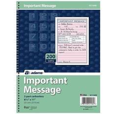 Adams Phone Message Pad 5.5' x 3.8' Ruled Pink 50 Sheets/Pad (SC1184D) 107177