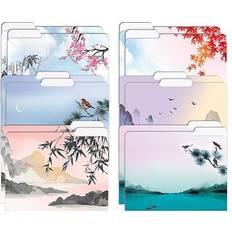 Office Supplies Decorative File Folders 12 Pack 9.5 x 11.5 in with 1/3 Cut Tab