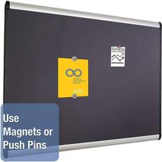 White Bulletin Boards Quartet Prestige Plus Magnetic Fabric Bulletin Board, 3 per Order