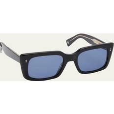 Garrett Leight GL 3030 Sunglasses BK/SFNVY - Black