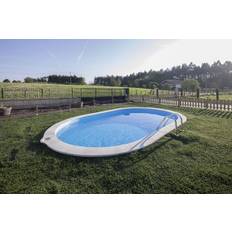 Gre Stahl-Einbaupool Sumatra oval 600 x 320 x 120 cm