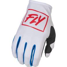 Fly Racing Lite Motocross Gloves - White/Red Blue Man