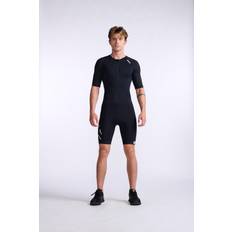 2XU Core Sleeved Trisuit Black/White