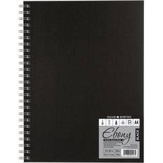 Daler Rowney Daler-Rowney Ebony Spiral Black Paper Sketchbook Portrait A5