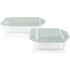 Green Baking Tins Pyrex Deep 4-piece Baking Tin