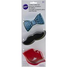 Wilton 191004934 Bow Tie, Mustache Cookie Cutter