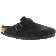 Birkenstock EVA Outdoor Slippers Birkenstock Boston Genuine Shearling - Black