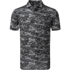 Camouflage Polo Shirts FootJoy Cloud Camo Halbarm Polo schwarz