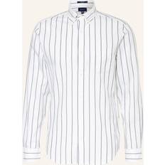 Gant Beige Shirts Gant mens regular oxford stripe shirt