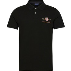 Gant Sportswear Garment Polo Shirts Gant Archive Shield Piqué Polo Shirt - Black