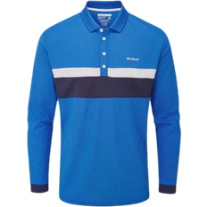 Stuburt Mens Motion Long Sleeve Polo Shirt - Royal