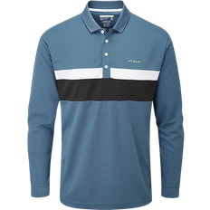 Stuburt Mens Motion Long Sleeve Polo Shirt - Peacock