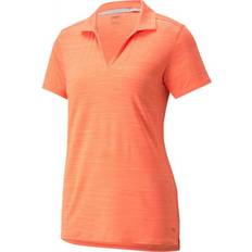 Dame - Oransje Pikéskjorter Puma Cloudspun Coast Polo Shirt - Hot Coral Heather