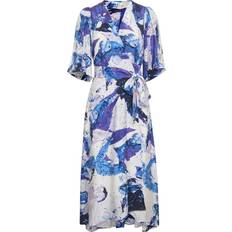 InWear Clothing InWear ElitaIW Wrap Dress, Graffiti Wall Purple