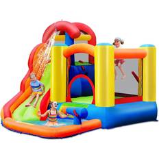 Blow up toys Honey Joy Inflatable Water Slide 6 in 1 Toddler Giant Blow Up Bouncy Water Park