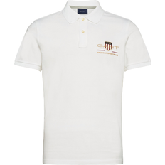 Borduurwerk Polo's Gant Archive Shield Piqué Polo Shirt - White