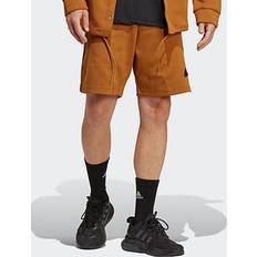 Bronze Bekleidung adidas SPORTSWEAR Sweatshorts mit Label-Patch in Khaki, Größe