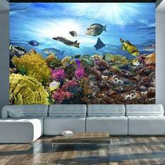 Artgeist Selvklæbende fototapet Coral reef 343 x 245 cm