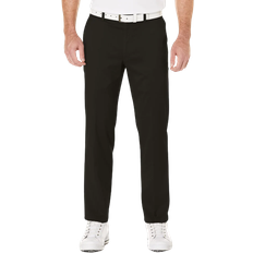 PGA tour Men's Performance Flat Front Pant - Black