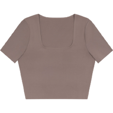 Brun - Dame - Fitness T-shirts ICANIWILL Nimble Cropped T-shirt - Brown