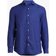 Frescobol Carioca Antonio Linen Shirt Navy-Blue