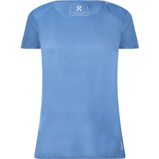 On Performance Running T-shirt Women - Cerulean/Black