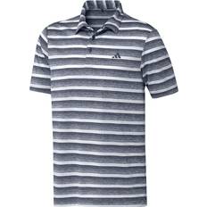 Recycled Fabric Polo Shirts adidas Men's Two Color Striped Polo Shirt - Collegiate Navy/White