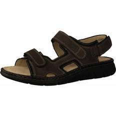 Unisex Vandresandaler Finn Comfort Komfort Sandal Med Blødt Nubuck Læder - Brun