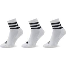 Élasthanne/Lycra/Spandex Chaussettes Adidas Chaussettes Basses 3-Stripes Sportswear 3 Pairs - White/Black