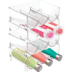 mDesign Plastic Free-Standing Stackable 3 Holder