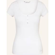 Guess Donna Magliette Guess Camicetta Karlee Jewel BTN Henley - Bianco