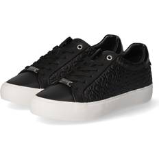 Calvin Klein Lace Up Mono Mix Trainer Black, Black, 36, Women