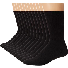 Socks Hanes Men's Double Tough Crew Socks 12-pack - Black