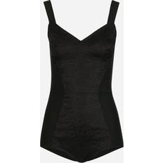 Dolce & Gabbana Bodysuit T-Shirt Black IT38/XS-XS