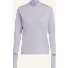 Plata Camisetas Adidas Camiseta de Running Fast 1/2 Zip - Espliego