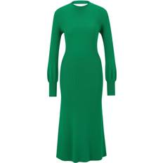 HUGO BOSS Klänningar på rea HUGO BOSS Kvinnors slopenny stickad klänning, Green311, L, Green311