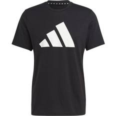 Adidas Uomo Magliette Adidas Train Essentials Feelready Logo Training Tee - Black/White