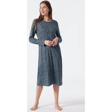 Schiesser Classic Comfort Fit Interlock Shirt - Blue Pattern