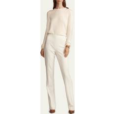 Polo Ralph Lauren Women Trousers Polo Ralph Lauren Alandra Straight-Leg Wool Pants IVORY