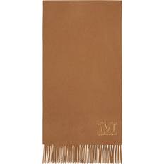 Max Mara Donna Accessori Max Mara Cashmere Stole With Embroidery Scarf - Female - Beige