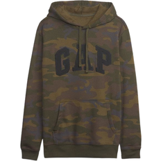 Camouflage - Men Sweaters GAP Arch Logo Hoodie - Green Camo