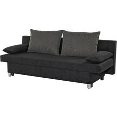 Polyester - Schlafsofas Poco 508246200 Black Sofa 191cm Zweisitzer