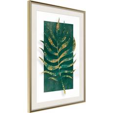 Artgeist Inramad Tavla Gilded Palm Leaf Poster